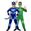 Funidelia | Costume di Gattoboy e Geco reversibile - Pj Masks per bambino Gufetta, Geco - Costume per Bambini e accessori per Feste, Carnevale e Halloween - Taglia 3-4 anni - Azzurro/Blu