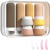 APKOL 12 Pezzi Bottiglie da Viaggio in Silicone, 90ml/40ml Kit Viaggio