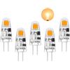 I-SHUNFA Lampadine LED G4 Bianco Caldo 2700K,AC/DC 12V,0.5W 90LM