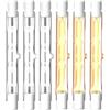 KINGYEENUO 6 Pezzi R7S 78MM Lampadina Alogena 100W, R7s 78mm lampadina Dimmerabile 220V-240V, Bianco Caldo 2700K 820LM, J78 per Lampade da Terra, Stradali, Paesaggio