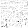 yuejuhe Tatuaggi Temporanei Impermeabili, Lunga Durata, 107 Fogli(Stile 1)