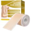 LAOJU Fogli in silicone per cicatrici chirurgiche, 5,1 x 299,7 cm, cerotti in silicone per trattamento di rimozione delle cicatrici da acne e cheloidi cesarei