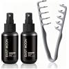 Crunier 2 Pcs Sea Salt Spray+Pettine texturizzante,Cera in Polvere Per Capelli Uomo | Polvere texturizzante per capelli maschili, pettine volumizzante a denti larghi, texture e volume perfetti (100 ml)