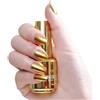 Soelegant Smalto per unghie a specchio da 18 ml, colore brillante metallizzato, colla per unghie dorata, lunga durata, alta lucentezza, riflettente, per nail art e manicure, facile da applicare, resistente alle