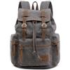 VARLIVOO Zaino Uomo Vintage in Tela per PC Portatile 14 Pollici