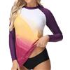 VAYAGER Rash Guard Maglia da Nuoto da Donna con Protezione UV, a Maniche Lunghe, ad Asciugatura Rapida, UPF 50+, per Acqua, Spiaggia, Surf, Nuoto