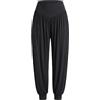Risipu Pantaloni da jogging da donna, comodi, per yoga, pilates, harem, Nero , S
