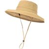 TOP-EX UVCoolix™ - Cappello da sole da donna rinfrescante UPF 50+, protezione dai raggi UV, ampia tesa cappello da pescatore estivo, pieghevole, con apertura a coda di cavallo, per spiaggia