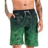 APTRO Costumi Pantaloncini da Bagno Uomo Mare Surf Piscina Stampa Hawaiana Estiva Grande Asciugatura Rapida con Fodera in Rete