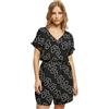 Urban Classics Ladies Short Viscose Belt Jumpsuit, Jumpsuit Donna, Nero, 4XL EU