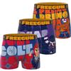 FREEGUN Boxer Mutande Ragazzo Brawl Stars, Set da 3, Rosso 02 (8/10 Anni)