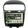 Keconsing 9 [6G+128G] Android 16 Autoradio per Fiat Freemont/Dodge Journey 2012-2016-Integrato Wireless CarPlay | Android Auto | DSP | GPS Sat Nav | Bluetooth 5.0 |4G | Mirror Link | 360° Panoramica+CAM&MIC