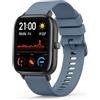Tobfit Cinturino in Silicone Sportivo 20mm per Amazfit GTS/GTS 2/GTS 2 Mini/GTS 2e/GTS 3/GTS 4/GTS 4 Mini/GTR 42mm (Blu Grigio)