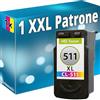 Inkadoo Cartucce d'inchiostro XXL compatibili per Canon CL-511 PIXMA MP250 MP280 MP495 MP270 MP490