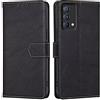 RankOne Cover per Realme GT Master Edition (6.43 Inches), Custodia Flip Pelle Portafoglio, Magnetica Libro Bumper Cover Case - Nero