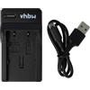vhbw caricatore USB-C compatibile con Canon EOS 350D, 400D, Digital N, Kiss Digital N camera + cavo USB-C + LED
