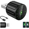Electri-HQ Adattatore 2 In 1 Wireless Carplay E Android Auto,Converte Da Cablato A Wireless, Connessione Automatica, Plug & Play per auto con CarPlay cablato,Supporta iOS 10+ e Android 11+ (Nero)