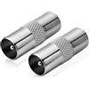 conecto Adattatore femmina F a coassiale IEC, adattatore antenna tra F e IEC
