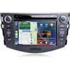 FAJSE Autoradio Android 7 per Toyota RAV4 2006-2012, CarPlay cablato, Android Auto & Mirror Link, Navigazione GPS, Bluetooth, WiFi, FM, Controllo al volante, Lettore CD, 2GB+16GB