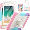 SEYMAC Cover per iPad 6ª/5ª Gen (2018/2017)/iPad Air 2/iPad Pro 9,7, Rosa