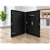 Vision Media Amaray Custodie per DVD/CD/Blu ray singole nere (25 pezzi)
