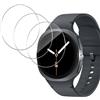GEEMEE 3 Pack per Samsung Galaxy Watch 8 44mm Vetro Temperato Pellicola, Durezza 9H Copertura Completa Protezione Schermo Vetro Temperato Anti Graffi Protector - Trasparente