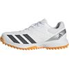 adidas Uomo Howzat Spikeless Shoes, Ftwr White/Aurora Onix/Lucid Tangerine, 48 EU