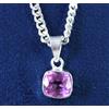 6.20 CT Naturale Cuscino Rosa Morganite Gemme Certificato Ciondolo Classico