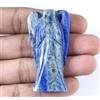 122.80 KT / 54 MM Naturale Lapislazzuli Gemma Angelo Statuetta Arredo Casa