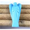92.25 KT / 55 MM Naturale Blu Turchese Gemme Angelo Statuetta Arredo Casa Regalo