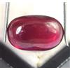19.85 CT Naturale Ovale Cabochon Rosso Rubino Gemma Certificato C156 Engagement