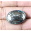 Turchese Naturale Blu Piritite Cabochon Ovale Gemma 22.05 Ct 22x16mm