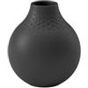 Villeroy & Boch Collier Noir Vaso Perle Piccolo, Porcellana Premium, Nero, 11x11x12 cm