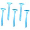 IWOWHERO Raschietto per Piedi 5 Pezzi in Pp Lame Blu per Pedicure | Uso Professionale e Domestico, Formato Compatto Leggero, per Rimozione Calli e Pelle Ispessita