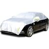 Konnfeir Mezza copertura per auto con cotone copriauto per tutte le stagioni copri carrozzeria per esterni per interni Impermeabile antipolvere universal (berlina)