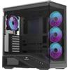 PREYON Tastiera da gaming PREYON Long Claw Alpha, tastiera a membrana full-size con 104 tasti, illuminazione RGB, poggiapolsi magnetico, rotella per il volume in alluminio, tastiera per PC