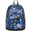 Seven Zaino New Fit, Doppio Scomparto, Tasca Porta Borraccia, Scuola e Tempo Libero, Writing Graffiti, Bambini e Ragazzi, blu/nero