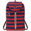 Invicta Zaino Minisac Heritage, Bicolore Blu/Rosso, Richiudibile e Tascabile, Viaggio e Tempo Libero, Zainetto Uomo Donna a Righe, Packable
