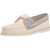 Sperry Authentic Original 2-Eye Seacycled Scarpe in Cotone Color Crema da Uomo con Lacci. - EUR 41