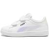 Puma Unisex Kids Smash 3.0 Holo 2.0 V PS Sneaker, Puma White-Mauve Mist-Puma Silver, 33 EU