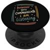 Teacher & Classroom Co. Supporto per l'ascolto di preventivo per la consapevolezza ASL incluso PopSockets PopGrip Adesivo