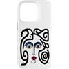 Bahaa's Tee Custodia per iPhone 14 Pro Abstract Modern Woman Face Eyes Art Illustration Graphic