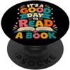 BookLovers Book It's a Good Day To Read Retro Reader Donne Uomini Ragazze PopSockets PopGrip Adesivo