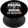 Custom T-shirt With RAMONA Name Birthday RAMONA Personalized Women's Gift Custom RAMONA PopSockets PopGrip Adesivo