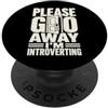 Funny Introvert designs Scherzo introverso verso il tempo tranquillo Homebody PopSockets PopGrip Adesivo