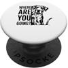 Great Dane Mom messy bun tee divertente Alano Dove stai andando? PopSockets PopGrip Adesivo