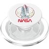 NASA Neon Space Shuttle Lineart PopSockets PopGrip per MagSafe