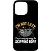 Rope Skipping and Friends Fitness Fun Ap Custodia per iPhone 15 Pro Max Non sono pigro, sto solo risparmiando energia per saltare la corda