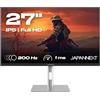 JapanNext Monitor Gaming 27 IPS Full HD (1920x1080) 200Hz 0.5ms
