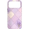 Checkerboard Aesthetic Gifts Custodia per iPhone 17 Pro Max Motivo lavanda viola chiaro a scacchi stile Argyle